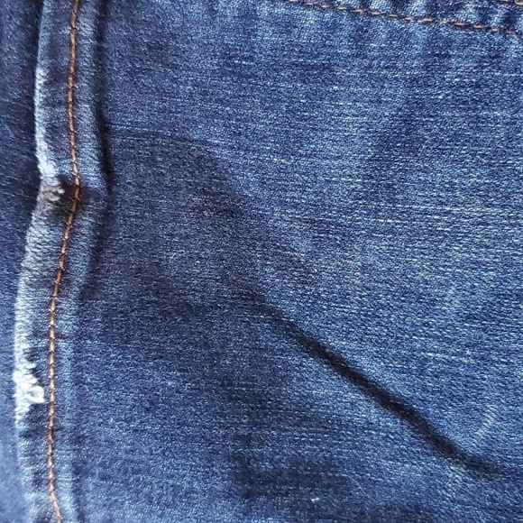 SO low rise favorite midi distressed denim shorts Sz 3preloved EUC - Picture 9 of 14